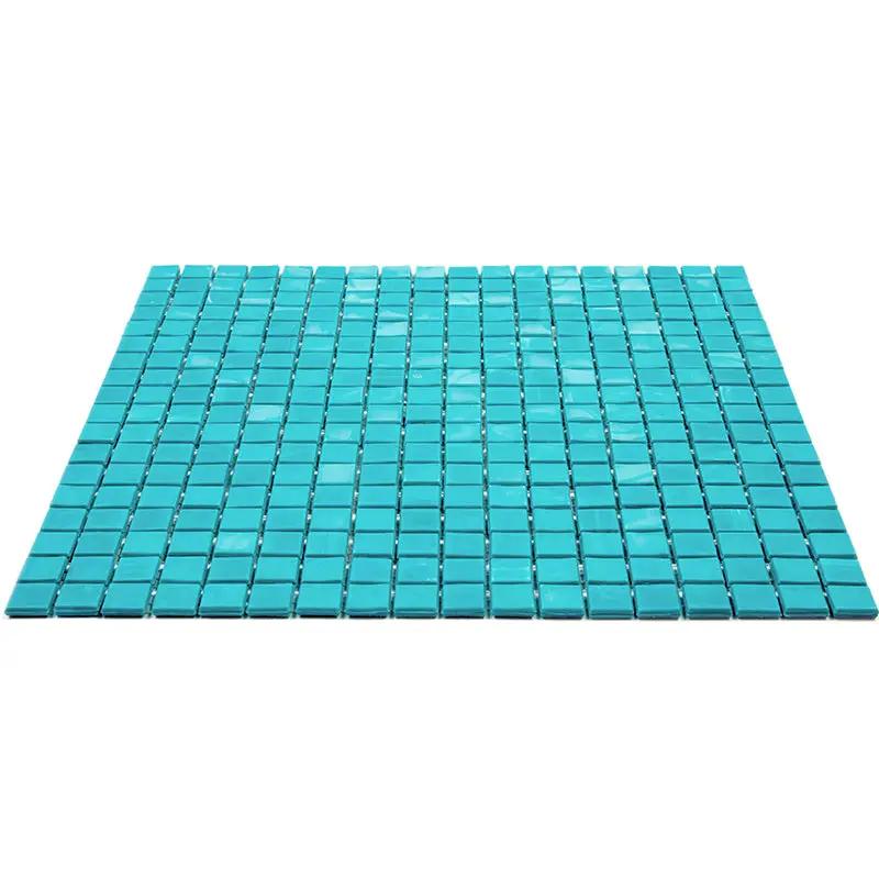 Turqouise Green 12x12 Glossy Uniform Square Glass Mosaic Tile (20 pack, 18.69 sq ft/case) by Apollo Tile