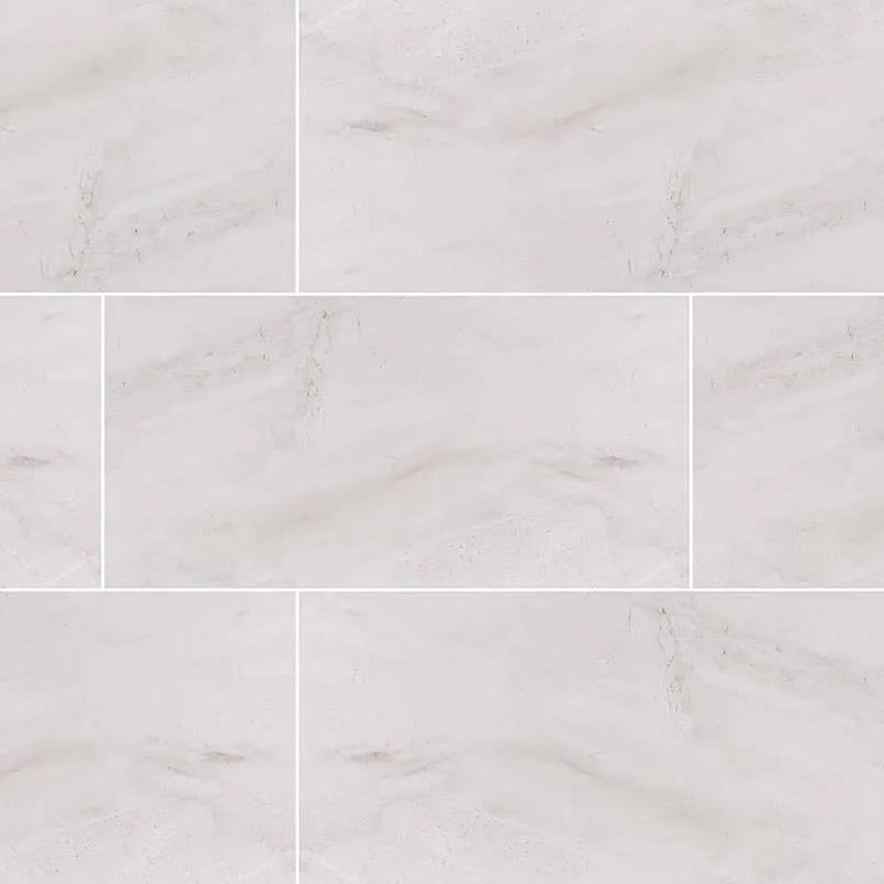 Adella Gris 12x24 Satin Matte Ceramic Mosaics close up