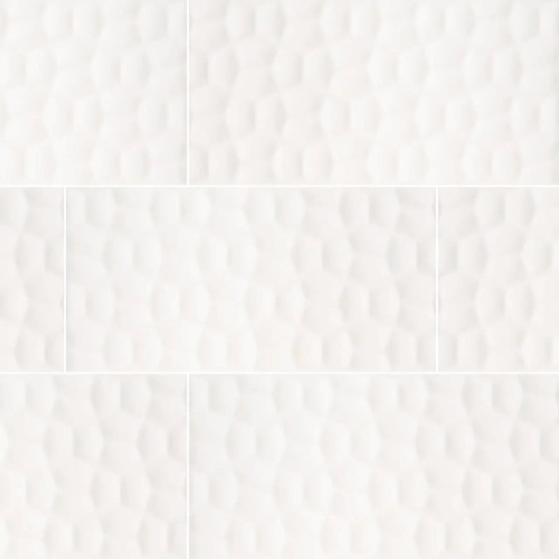 Adella Viso White 12x24 Satin Matte Ceramic Mosaics by MSI Surfaces