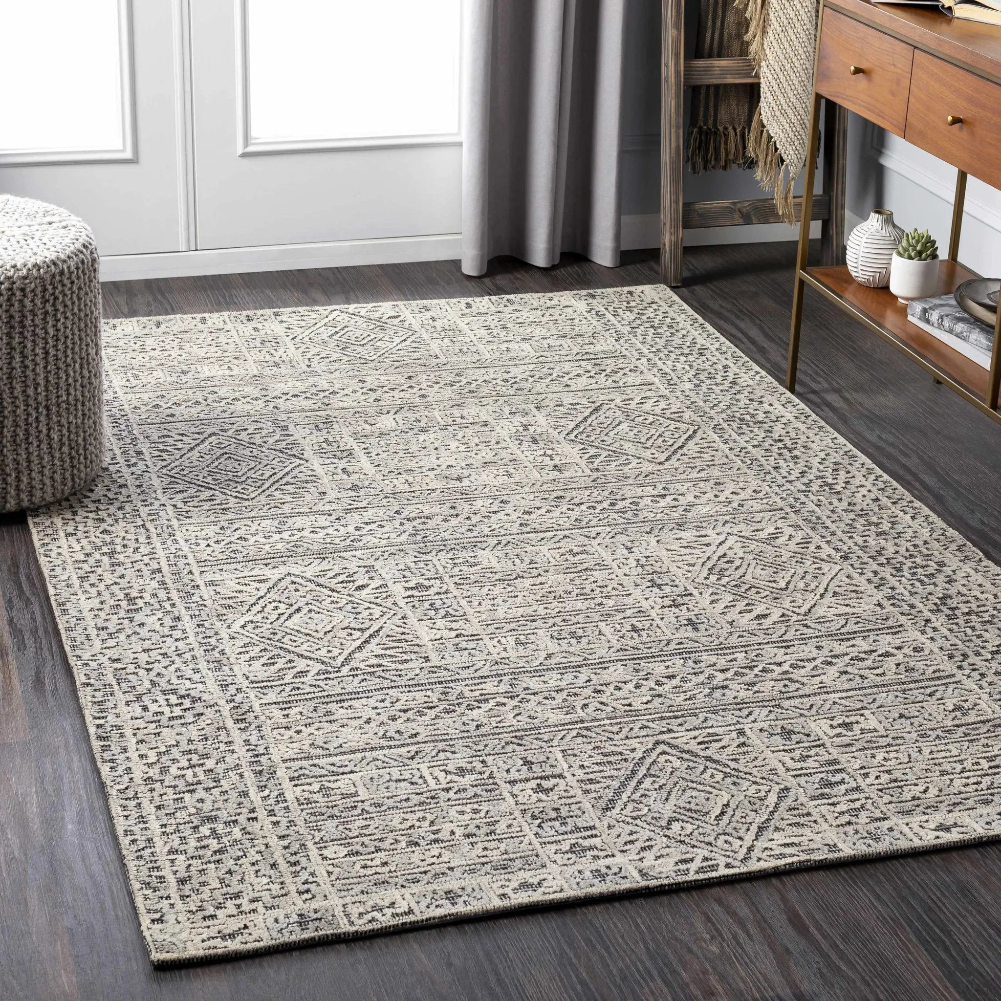 Nairne Textured Wool Area Rug - Clearance by Boutique Rugs