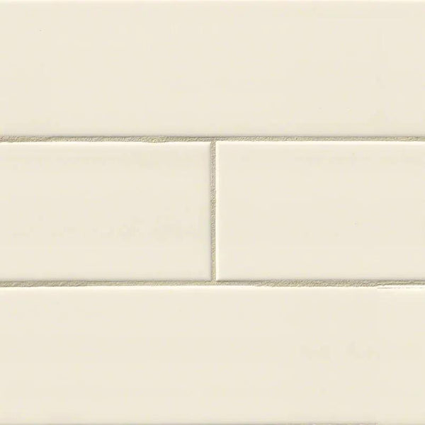 Almond Glossy Subway 4x16 Ceramic Mosaics, photo 2 of 4