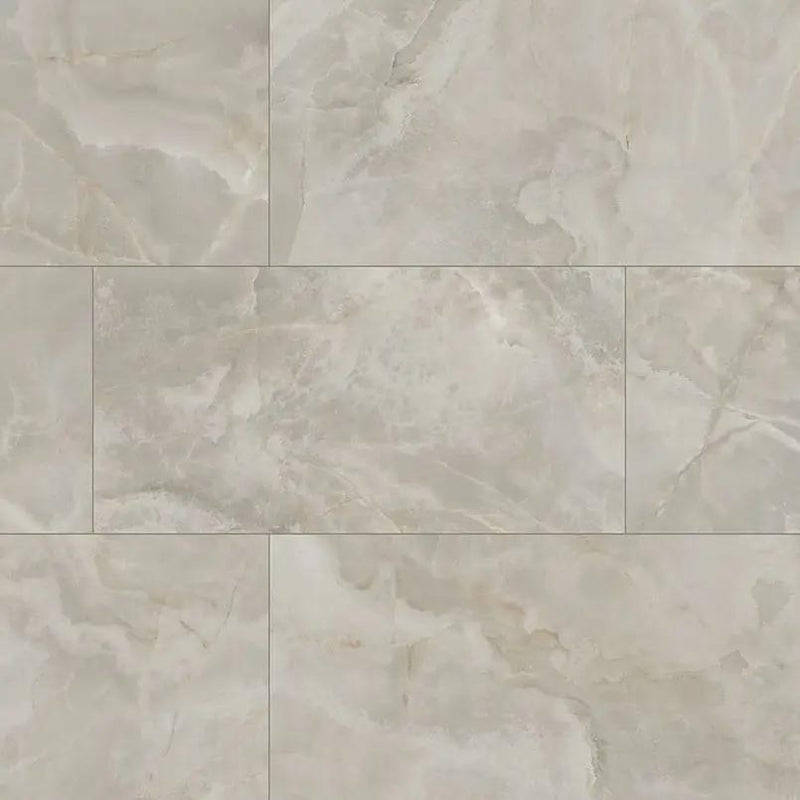 Exotika Alura Polished Marble Look Porcelain Tiles 24x48 close up