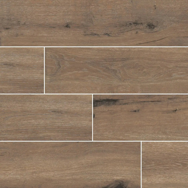Antoni Cafe Matte Wood Look Porcelain Tiles 6x36 close up