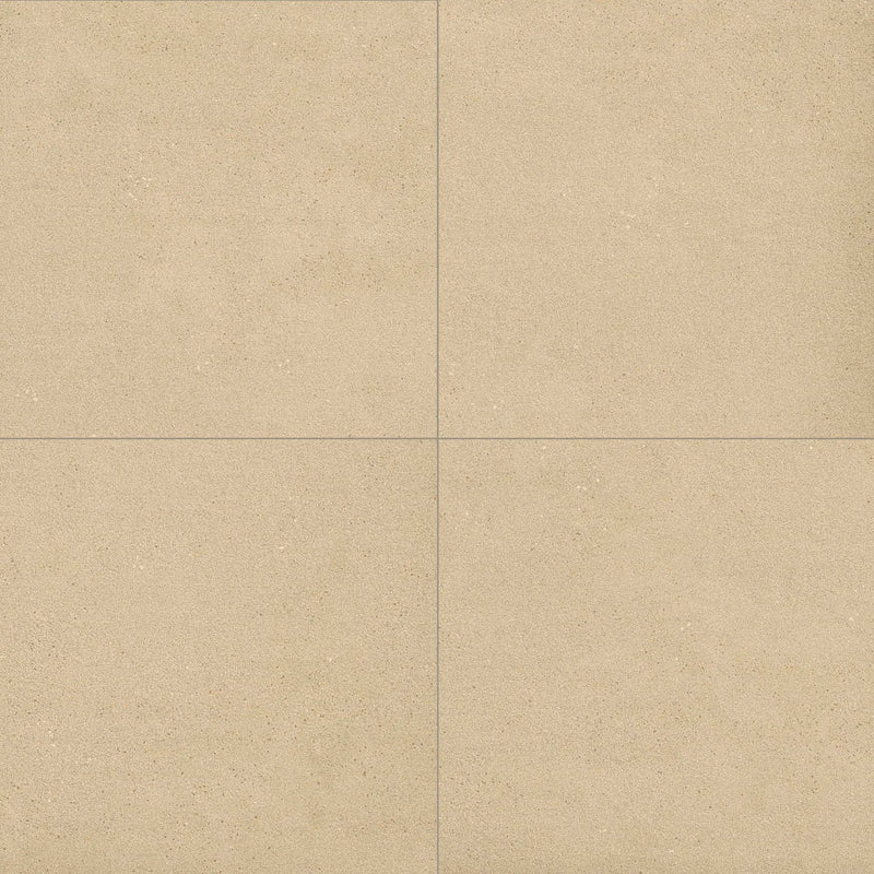 Architecta Beige Matte Porcelain Tiles 24x24 close up