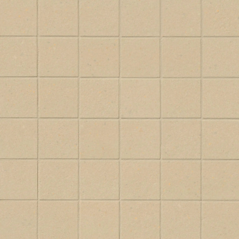 Architecta Beige Matte Porcelain Mosaics 2x2 close up