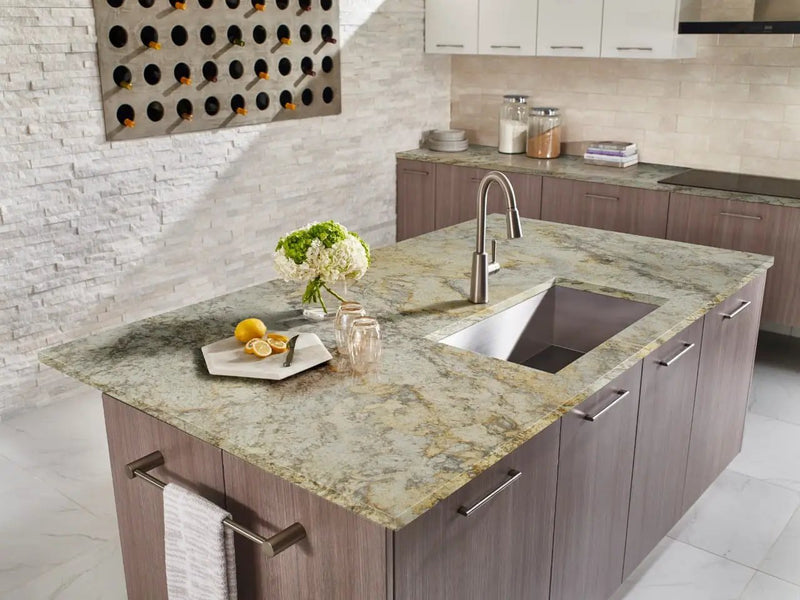 Aria Bianco Polished Marble Look Porcelain Tiles 12x24 in a finished room