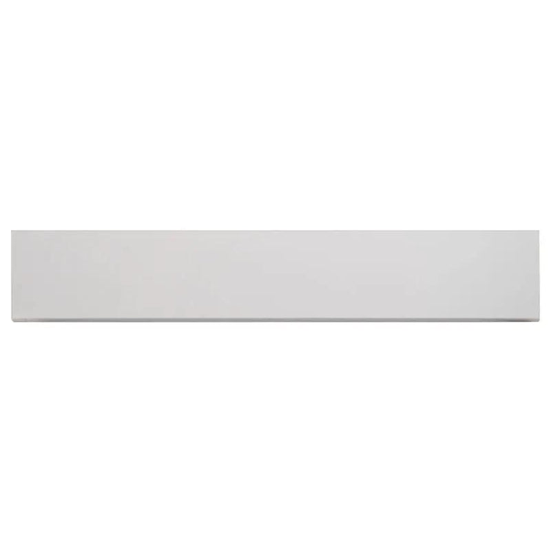 Aria Bianco Polished Bullnose Marble Look Porcelain Moldings 3x18 close up