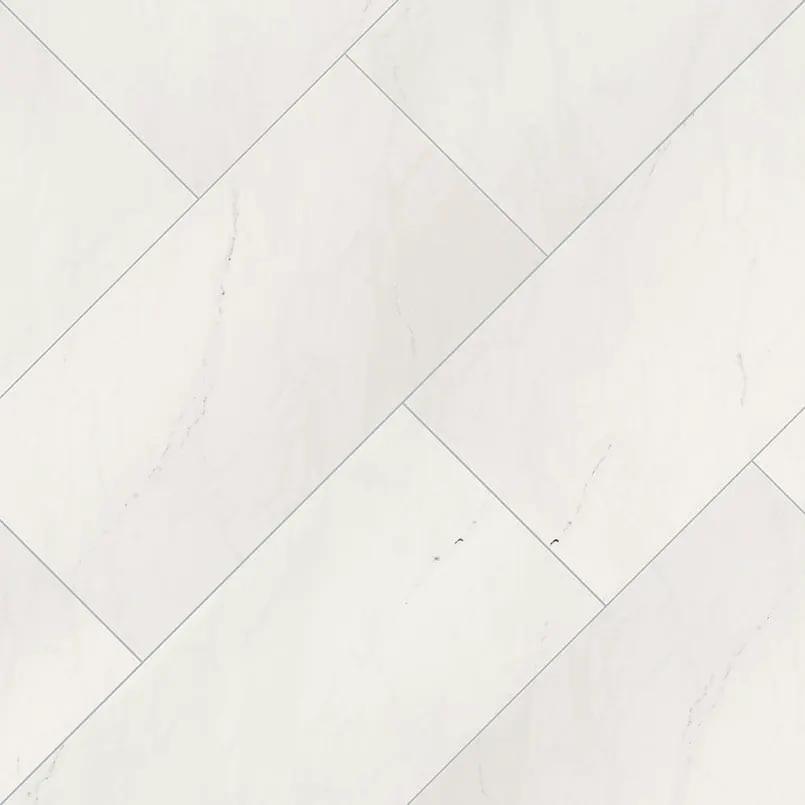 Aria Ice Polished Bullnose Marble Look Porcelain Moldings 3x18 angled view