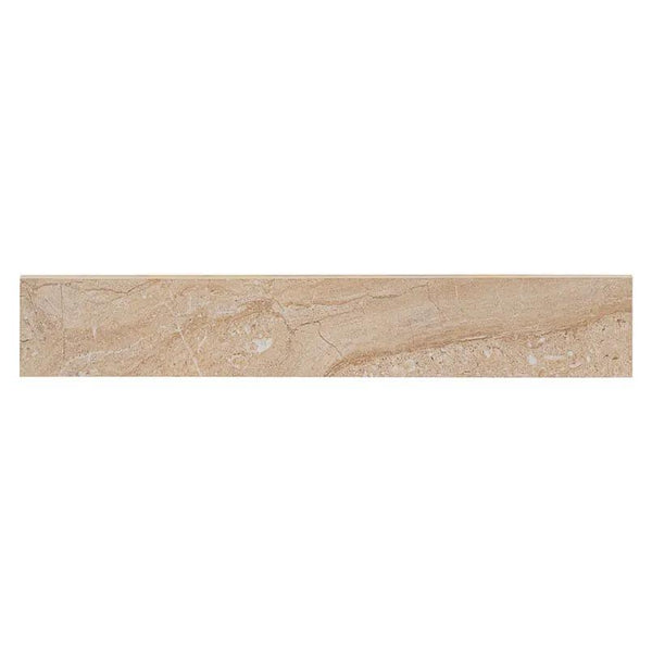 Aria Oro Polished Bullnose Marble Look Porcelain Moldings 3x18
