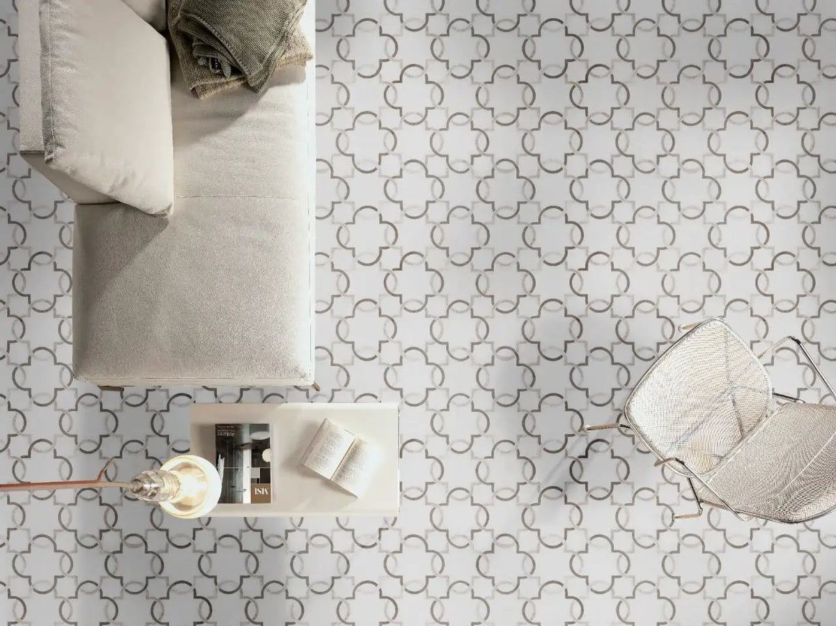Aria Oro Polished Bullnose Marble Look Porcelain Moldings 3x18 by MSI Surfaces