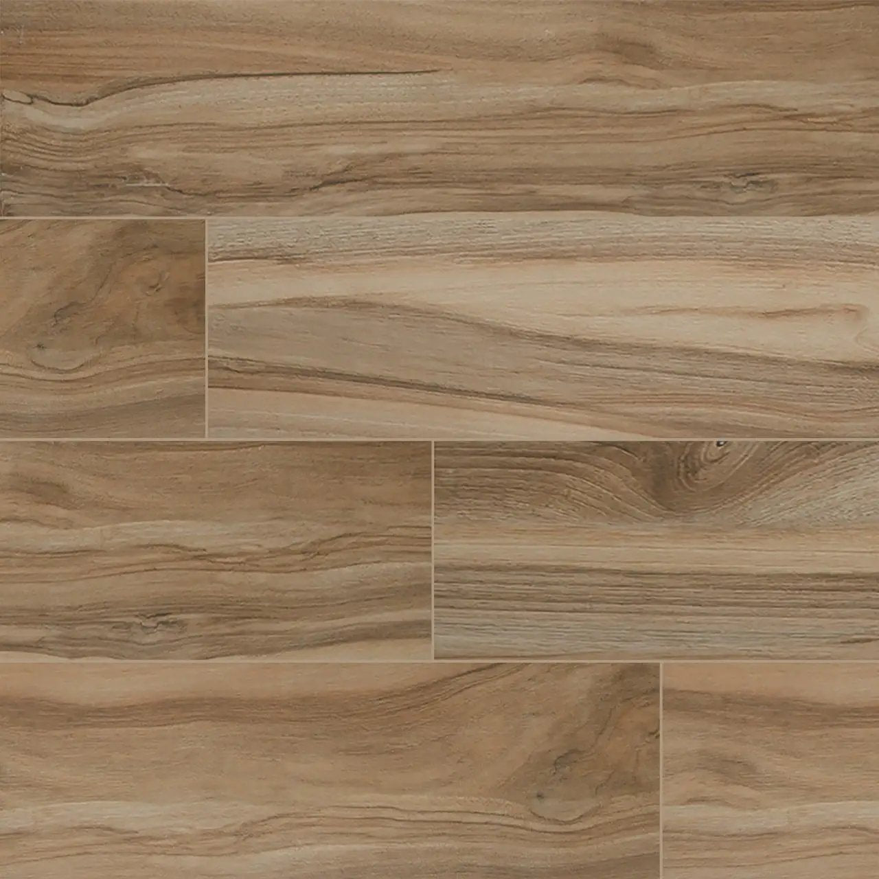 Aspenwood Amber Matte Porcelain Tiles 9x48 close up