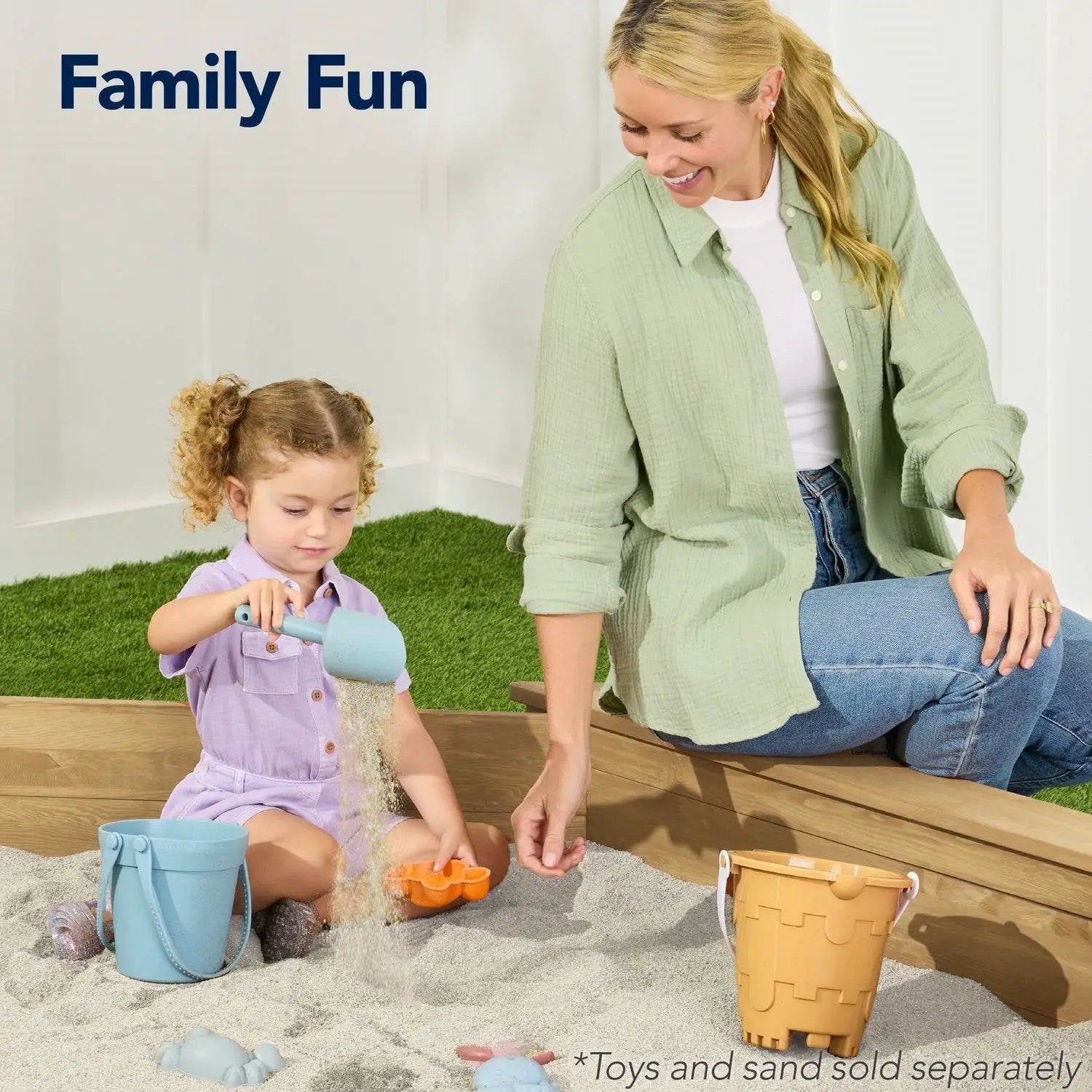 Outdoor Kid's Octagonal Sandbox in Natural Wood Finish by HomePacific