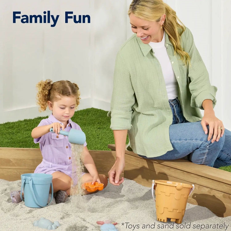 Outdoor Kid's Octagonal Sandbox in Natural Wood Finish by HomePacific