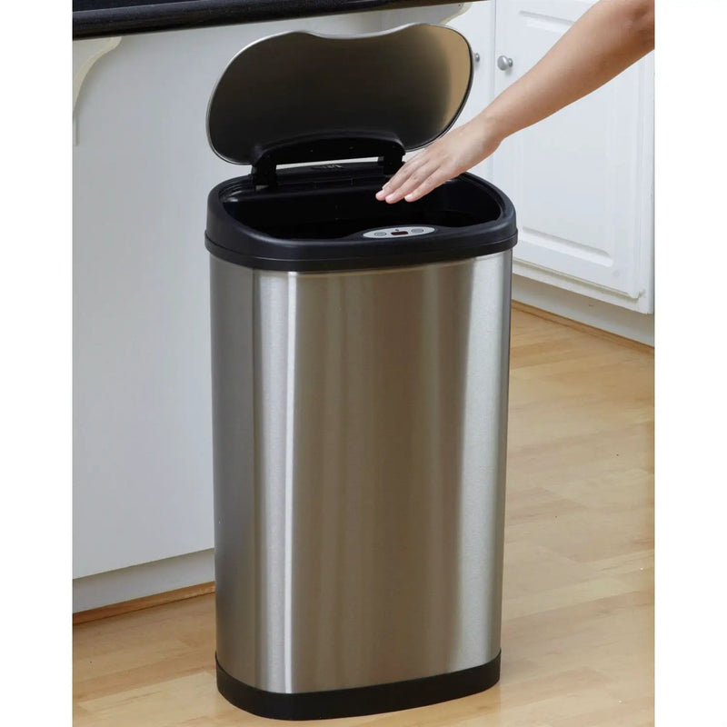 Stainless Steel 13 Gallon Touchless Kitchen Trash Can by HomePacific