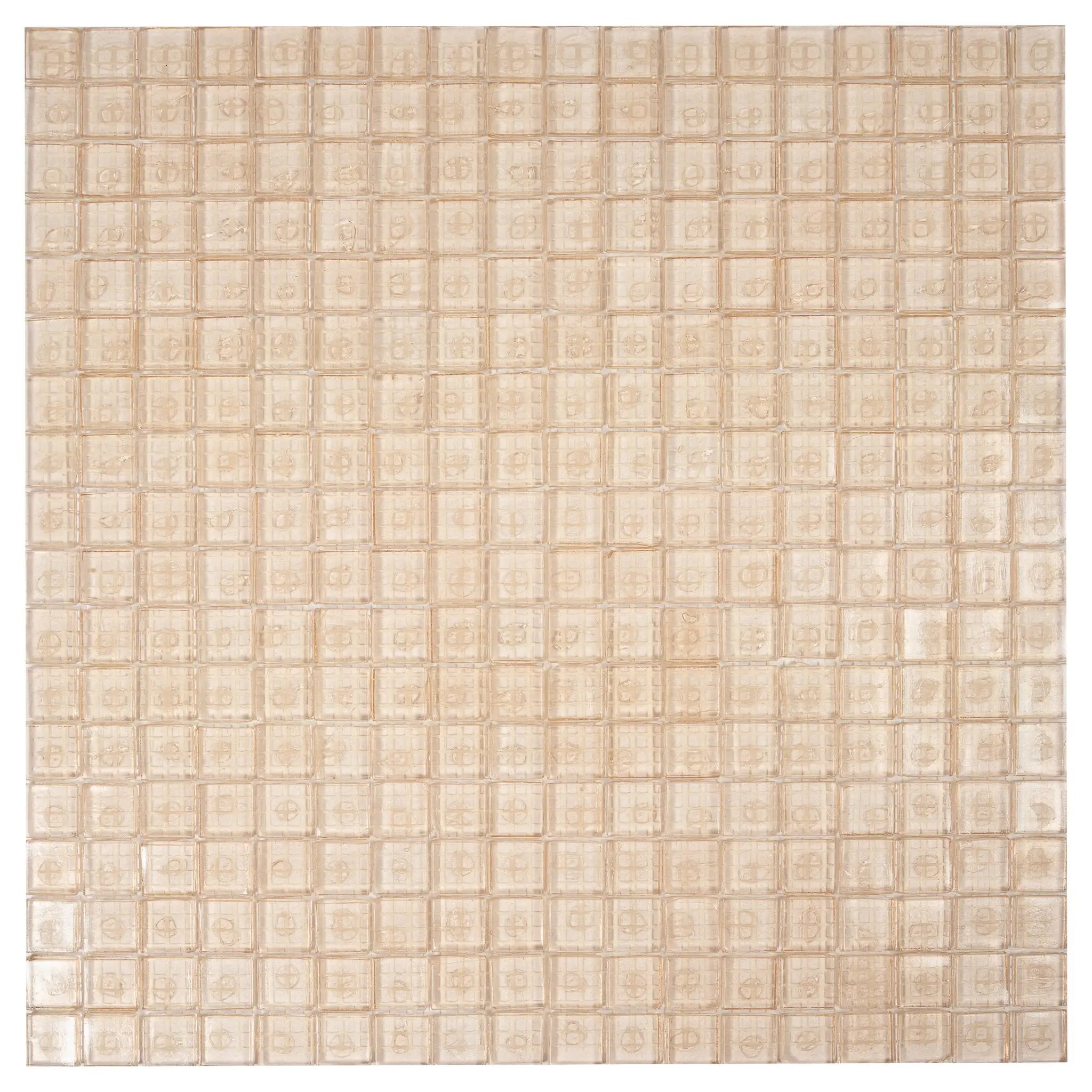 Light Fawn Beige 12x12 Glossy Uniform Square Glass Mosaic Tile (20 pack, 18.69 sq ft/case) by Apollo Tile