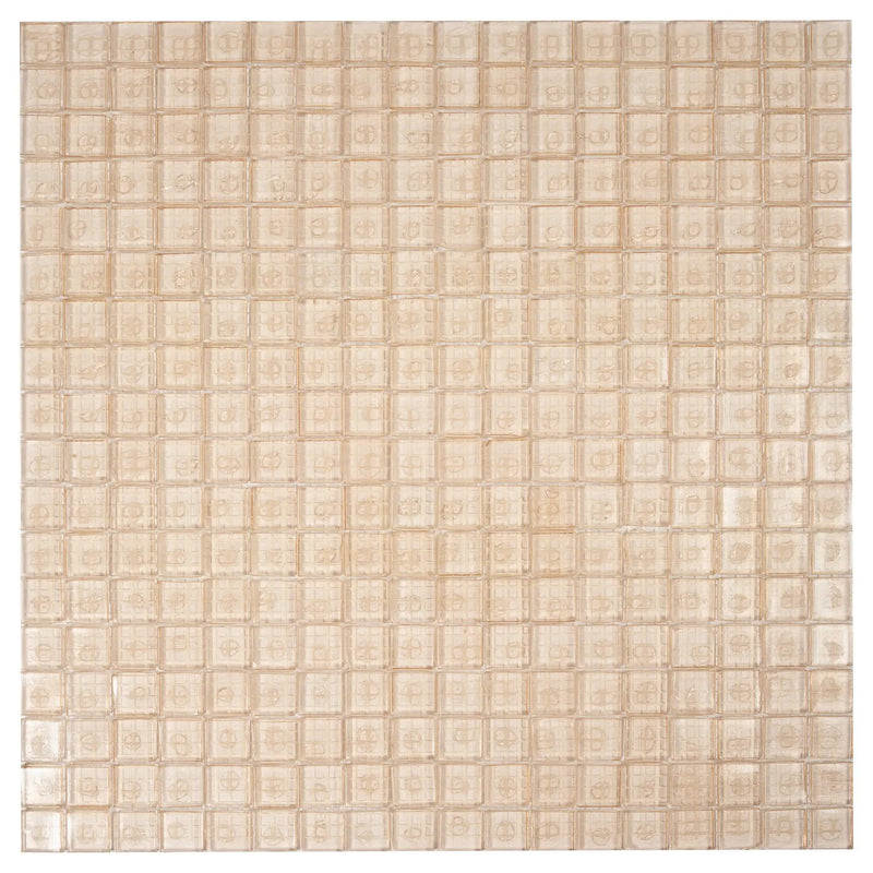 Light Fawn Beige 12x12 Glossy Uniform Square Glass Mosaic Tile (20 pack, 18.69 sq ft/case) by Apollo Tile