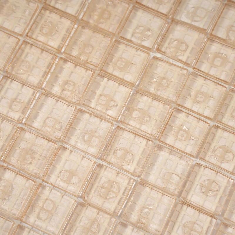 Light Fawn Beige 12x12 Glossy Uniform Square Glass Mosaic Tile (20 pack, 18.69 sq ft/case) by Apollo Tile