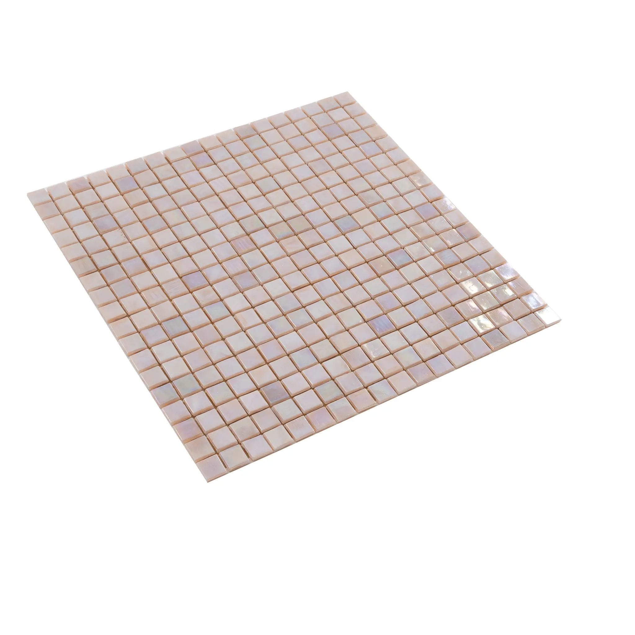 Tuscan Beige 12x12 Glossy Uniform Square Glass Mosaic Tile (20 pack, 18.69 sq ft/case) by Apollo Tile