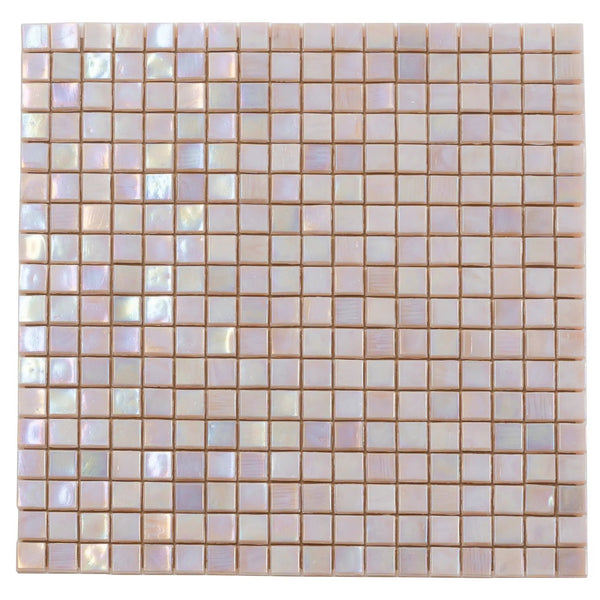 Tuscan Beige 12x12 Glossy Uniform Square Glass Mosaic Tile (20 pack, 18.69 sq ft/case), photo 2 of 8