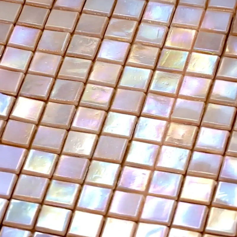 Tuscan Beige 12x12 Glossy Uniform Square Glass Mosaic Tile (20 pack, 18.69 sq ft/case) by Apollo Tile