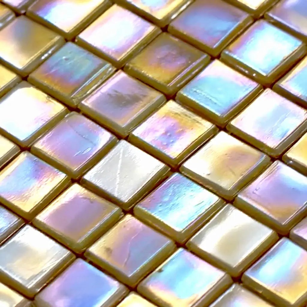 Ecru Beige 12x12 Glossy Uniform Square Glass Mosaic Tile (20 pack, 18.69 sq ft/case) by Apollo Tile