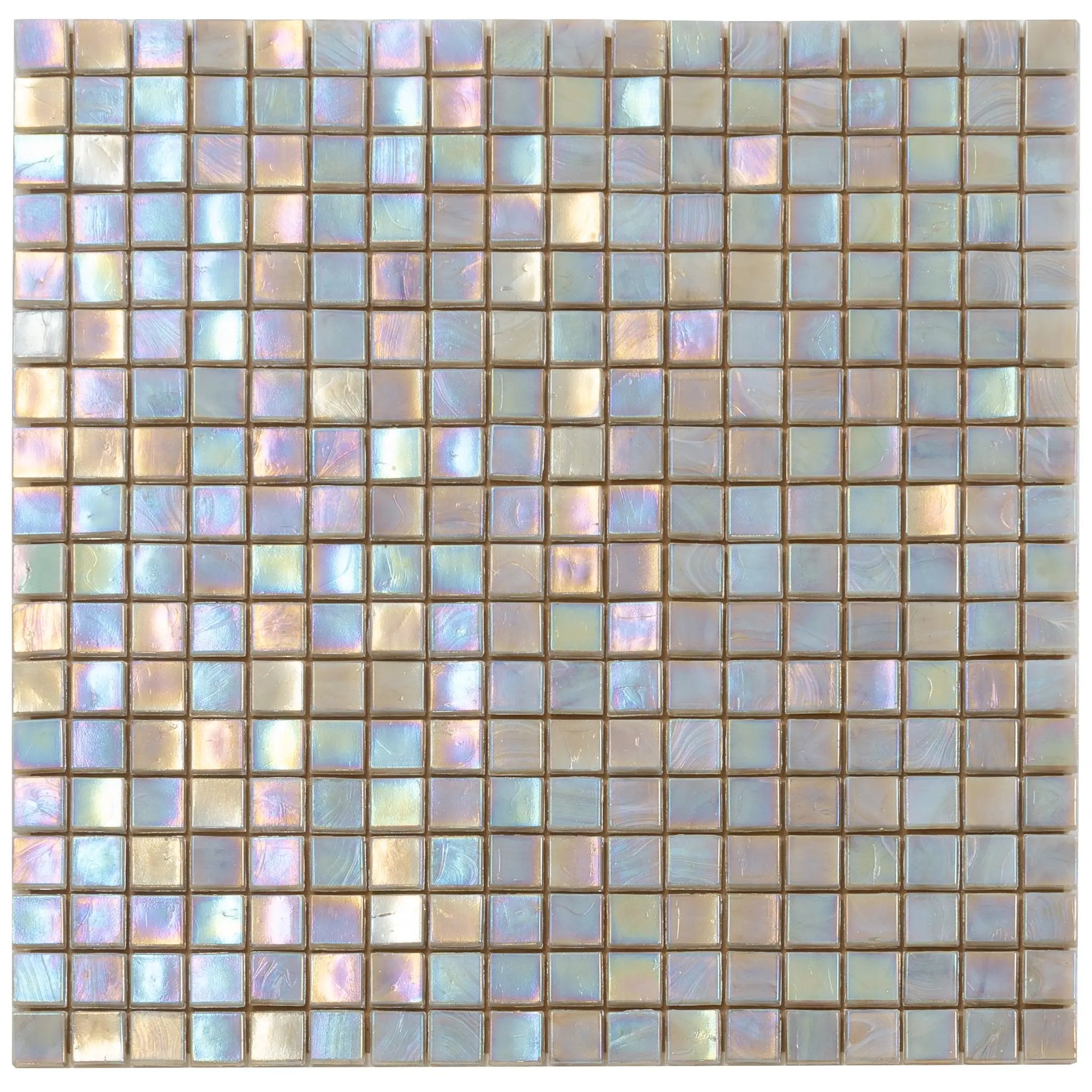 Hazelnut Beige 12x12 Glossy Uniform Square Glass Mosaic Tile (20 pack, 18.69 sq ft/case) by Apollo Tile
