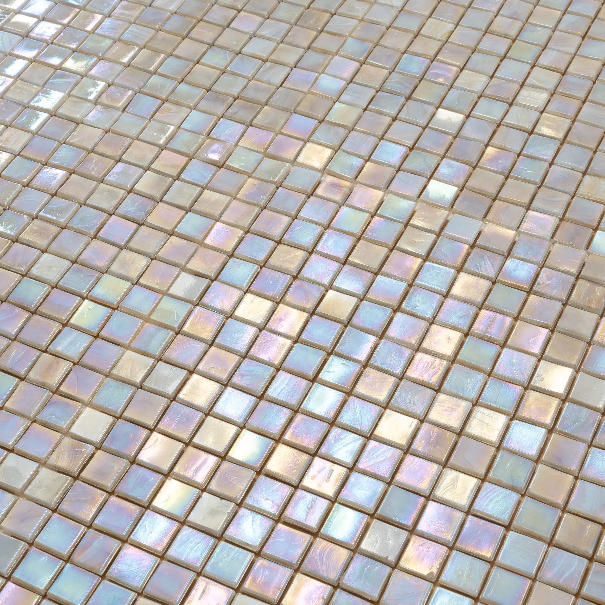 Hazelnut Beige 12x12 Glossy Uniform Square Glass Mosaic Tile (20 pack, 18.69 sq ft/case) by Apollo Tile