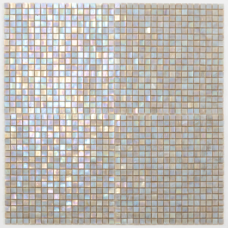 Hazelnut Beige 12x12 Glossy Uniform Square Glass Mosaic Tile (20 pack, 18.69 sq ft/case) by Apollo Tile