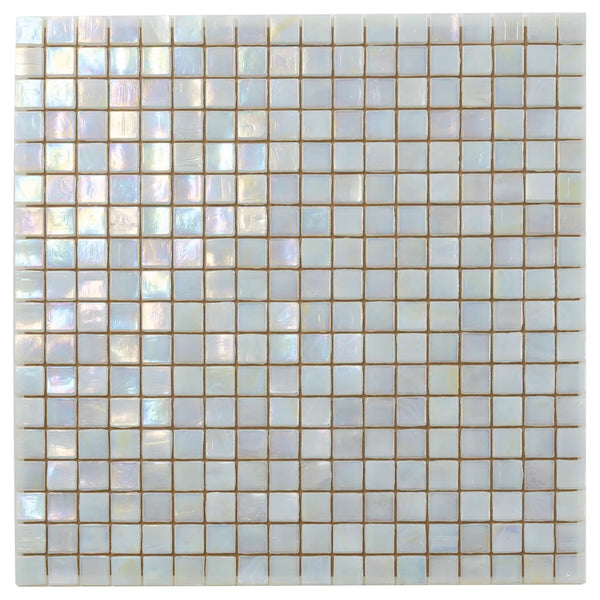 Light Beige 12x12 Glossy Uniform Square Glass Mosaic Tile (20 pack, 18.69 sq ft/case)