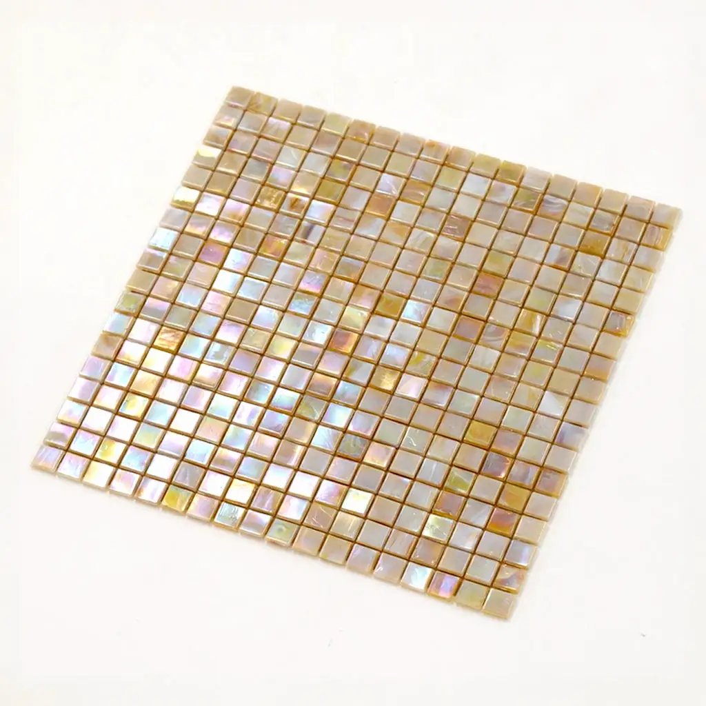 Caramel Beige 12x12 Glossy Uniform Square Glass Mosaic Tile (20 pack, 18.69 sq ft/case) by Apollo Tile