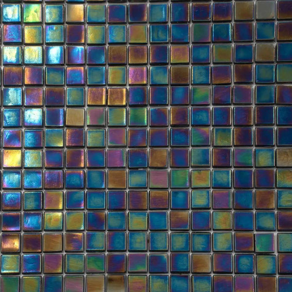 Shimmer Multi Blue 12x12 Glossy Uniform Square Glass Mosaic Tile (20 pack, 18.69 sq ft/case)