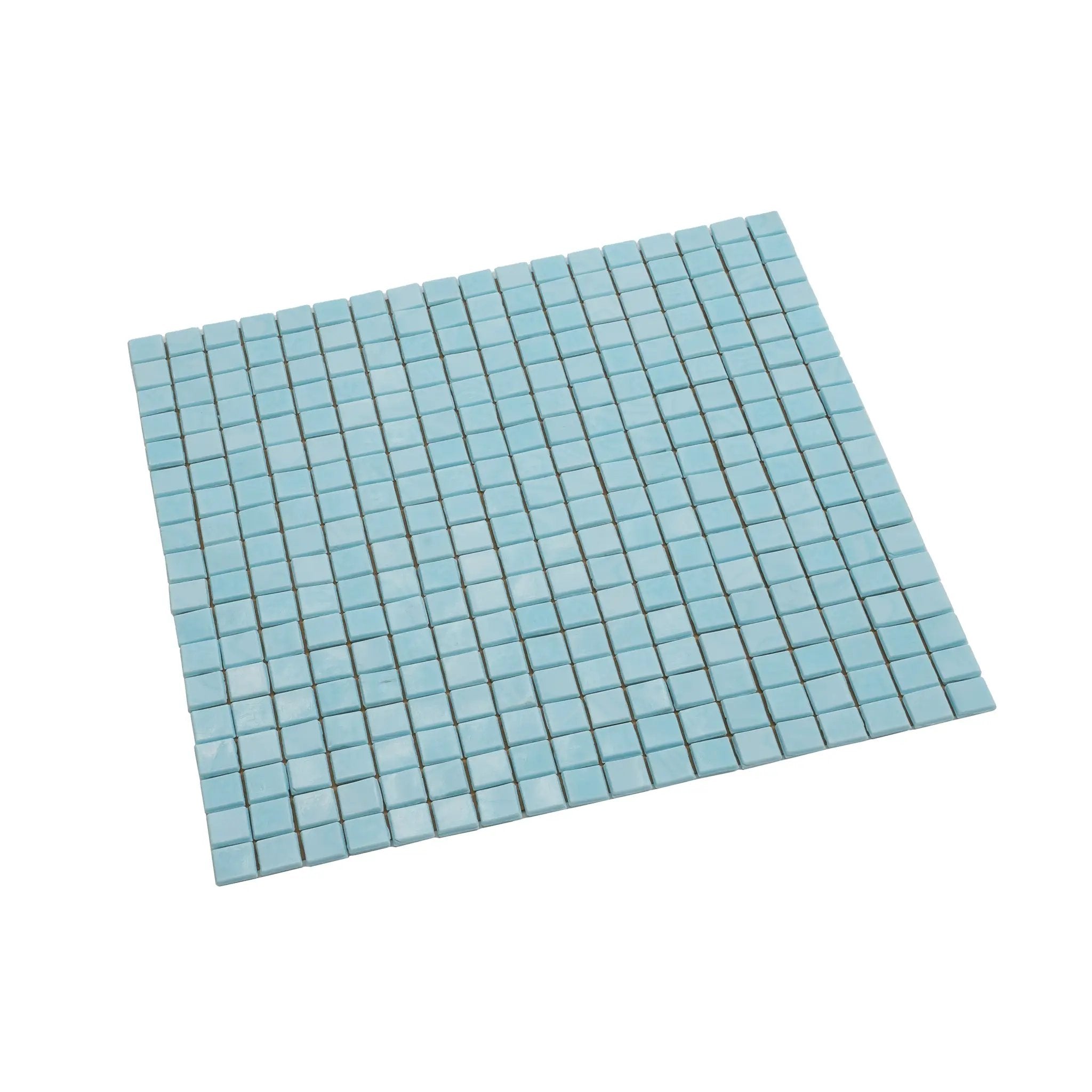 Sky Blue 12x12 Glossy Uniform Square Glass Mosaic Tile (20 pack, 18.69 sq ft/case) by Apollo Tile