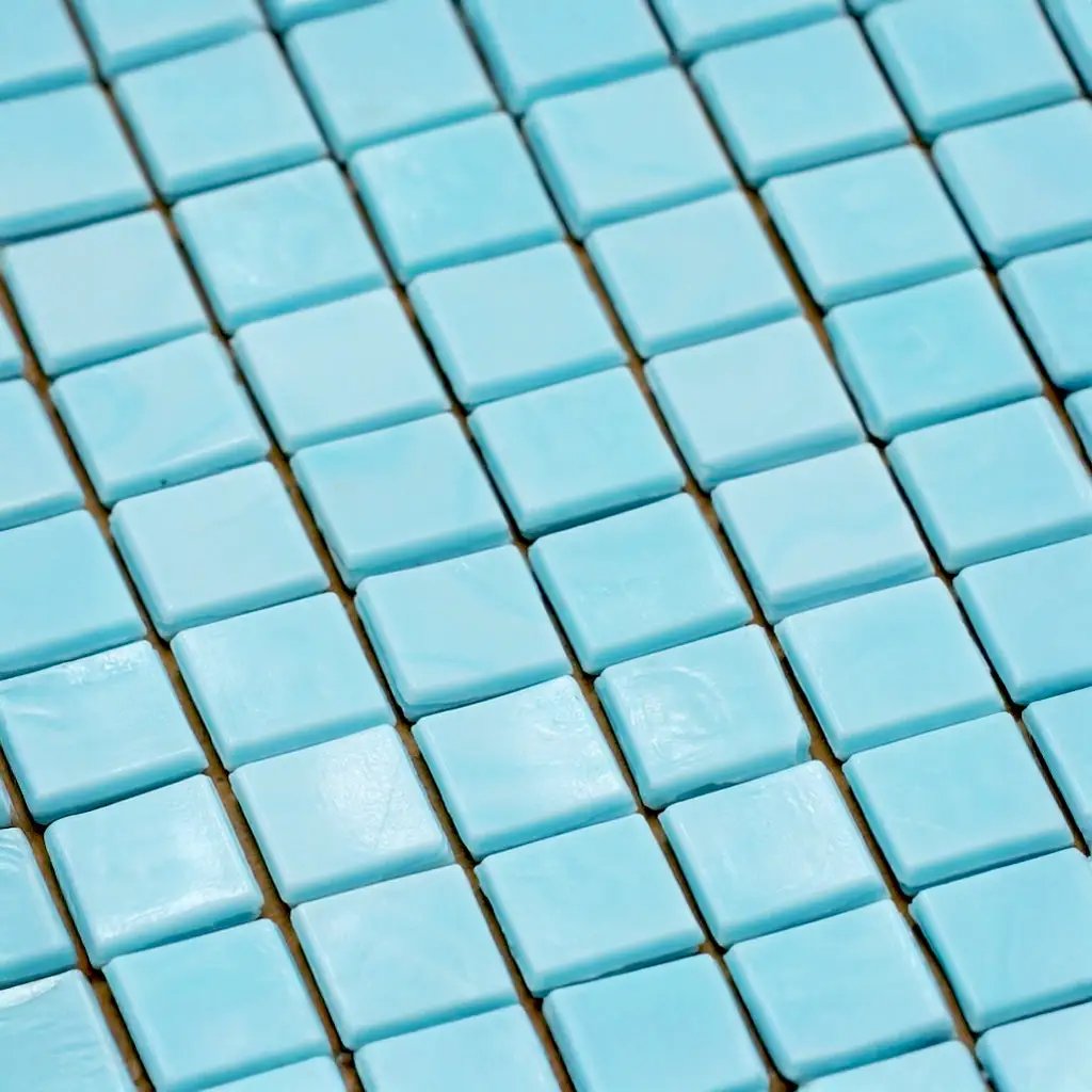Sky Blue 12x12 Glossy Uniform Square Glass Mosaic Tile (20 pack, 18.69 sq ft/case) by Apollo Tile