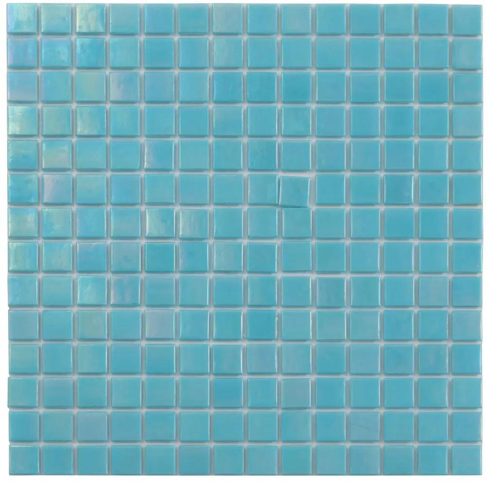 Cyan Blue 12x12 Uniform Square Glossy Glass Mosaic Tile (20 pack, 20 sq ft/case) by Apollo Tile