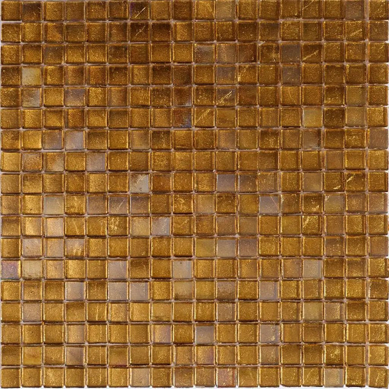 Towny Brown 12x12 Glossy Uniform Square Glass Mosaic Tile (20 pack, 18.69 sq ft/case) by Apollo Tile