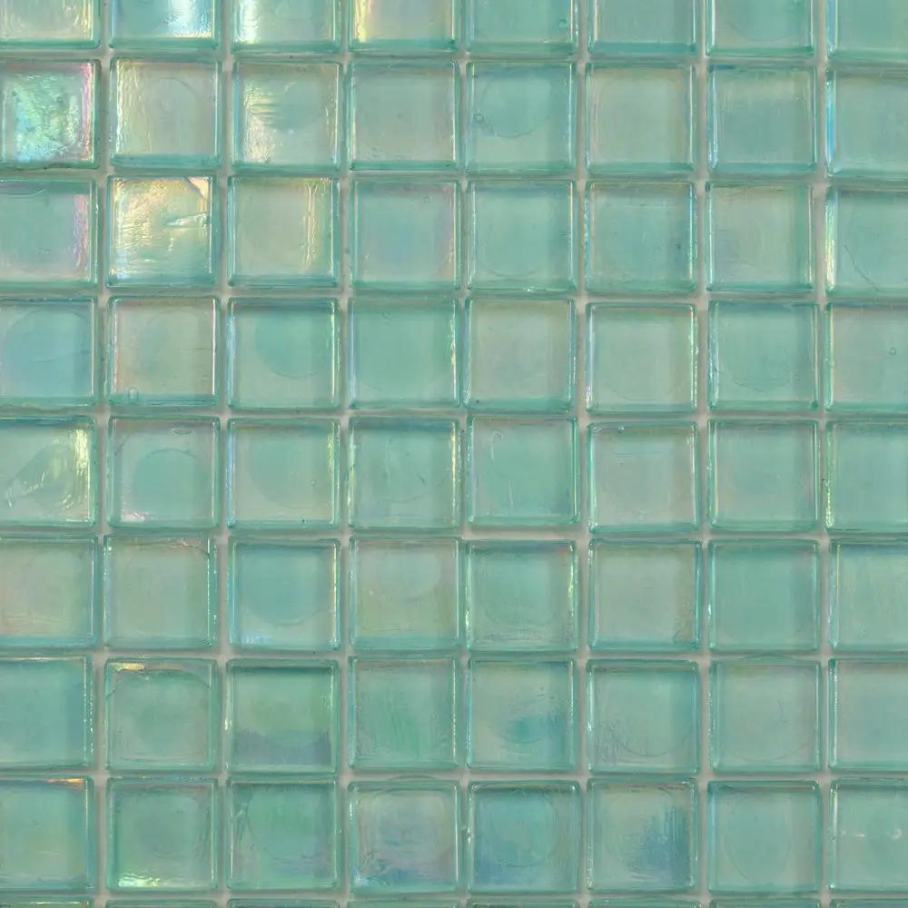 Sea Green 12x12 Glossy Uniform Square Glass Mosaic Tile (20 pack, 18.69 sq ft/case) by Apollo Tile