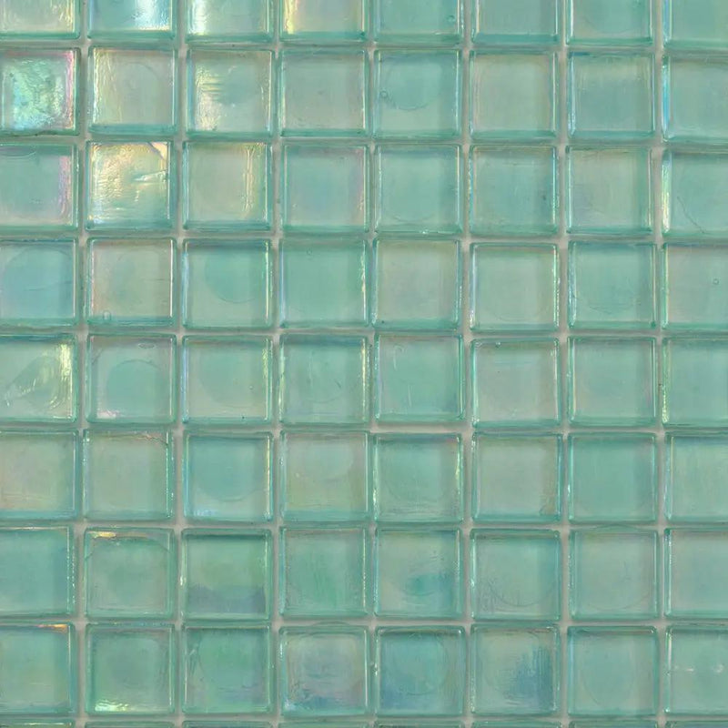 Sea Green 12x12 Glossy Uniform Square Glass Mosaic Tile (20 pack, 18.69 sq ft/case) by Apollo Tile