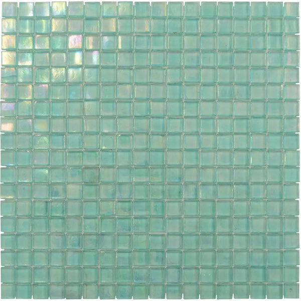 Sea Green 12x12 Glossy Uniform Square Glass Mosaic Tile (20 pack, 18.69 sq ft/case)