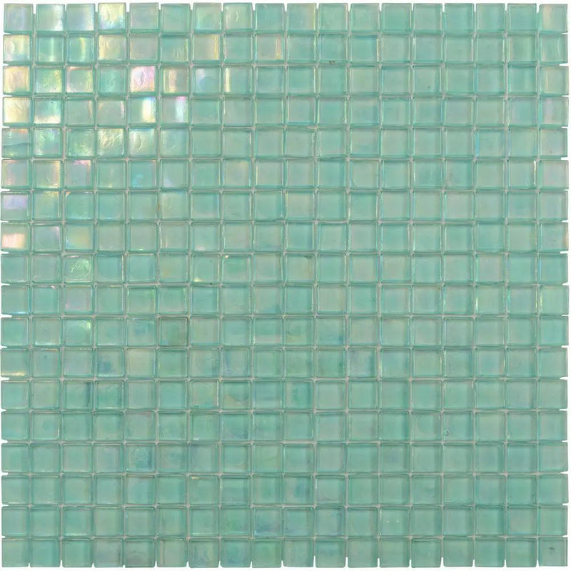 Sea Green 12x12 Glossy Uniform Square Glass Mosaic Tile (20 pack, 18.69 sq ft/case) by Apollo Tile