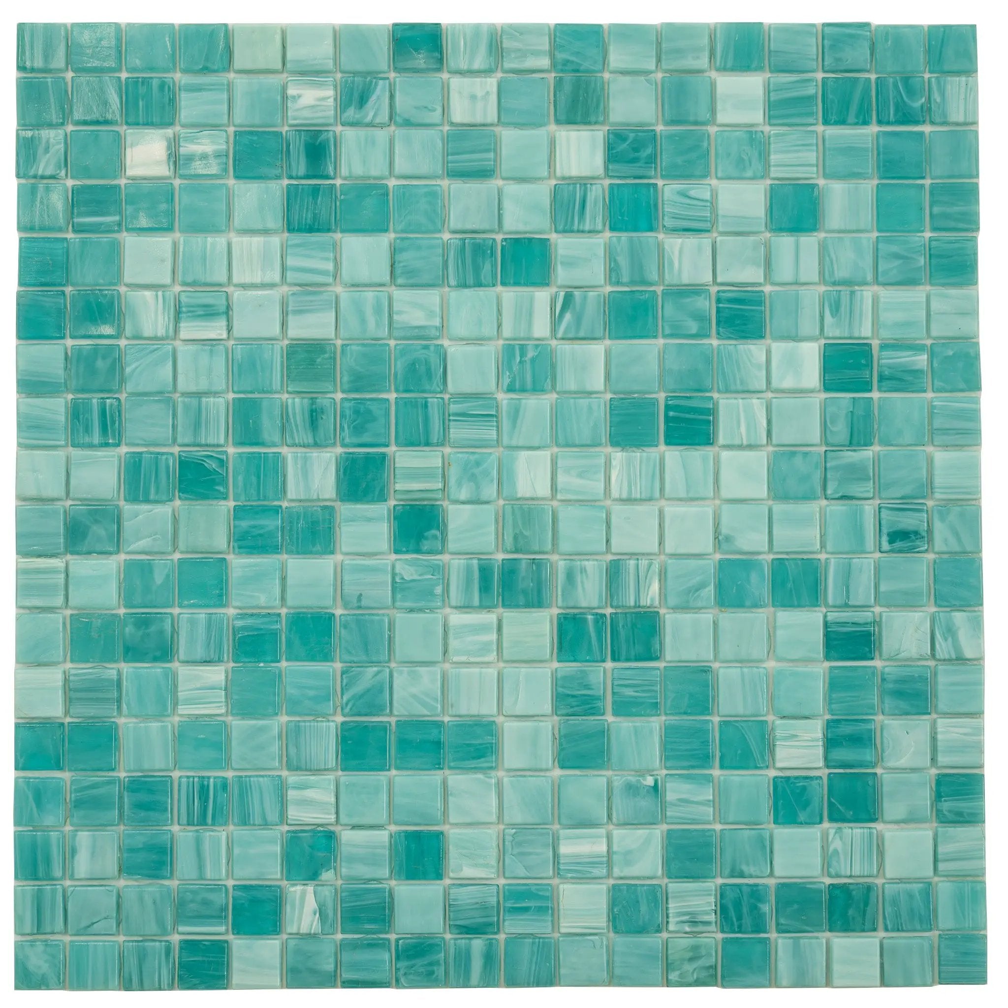 Aqua Green 12x12 Glossy Uniform Square Glass Mosaic Tile (20 pack, 18.69 sq ft/case) by Apollo Tile