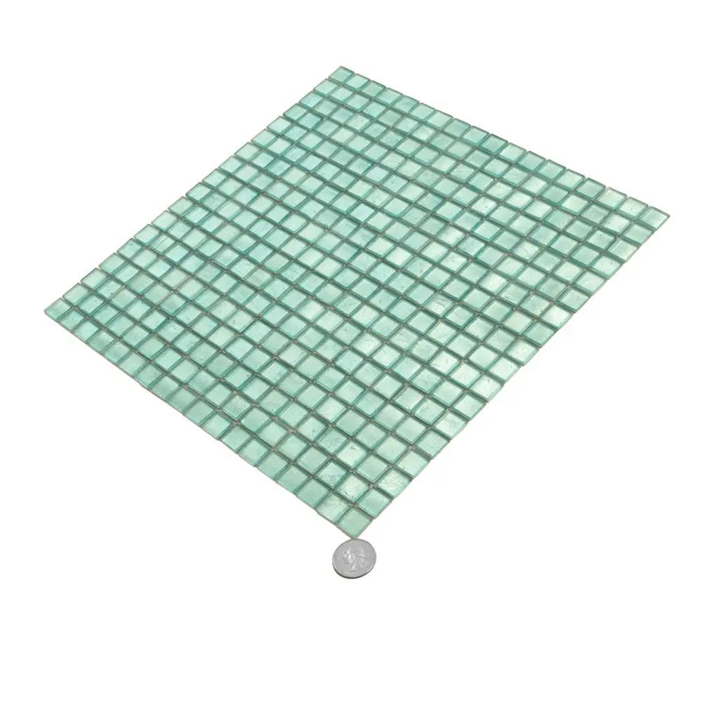 Pine Green 12x12 Glossy Uniform Square Glass Mosaic Tile (20 pack, 18.69 sq ft/case) by Apollo Tile