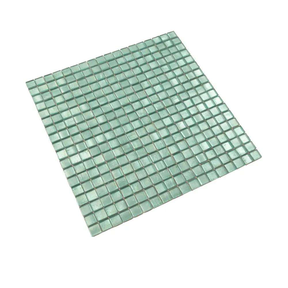Pine Green 12x12 Glossy Uniform Square Glass Mosaic Tile (20 pack, 18.69 sq ft/case) by Apollo Tile