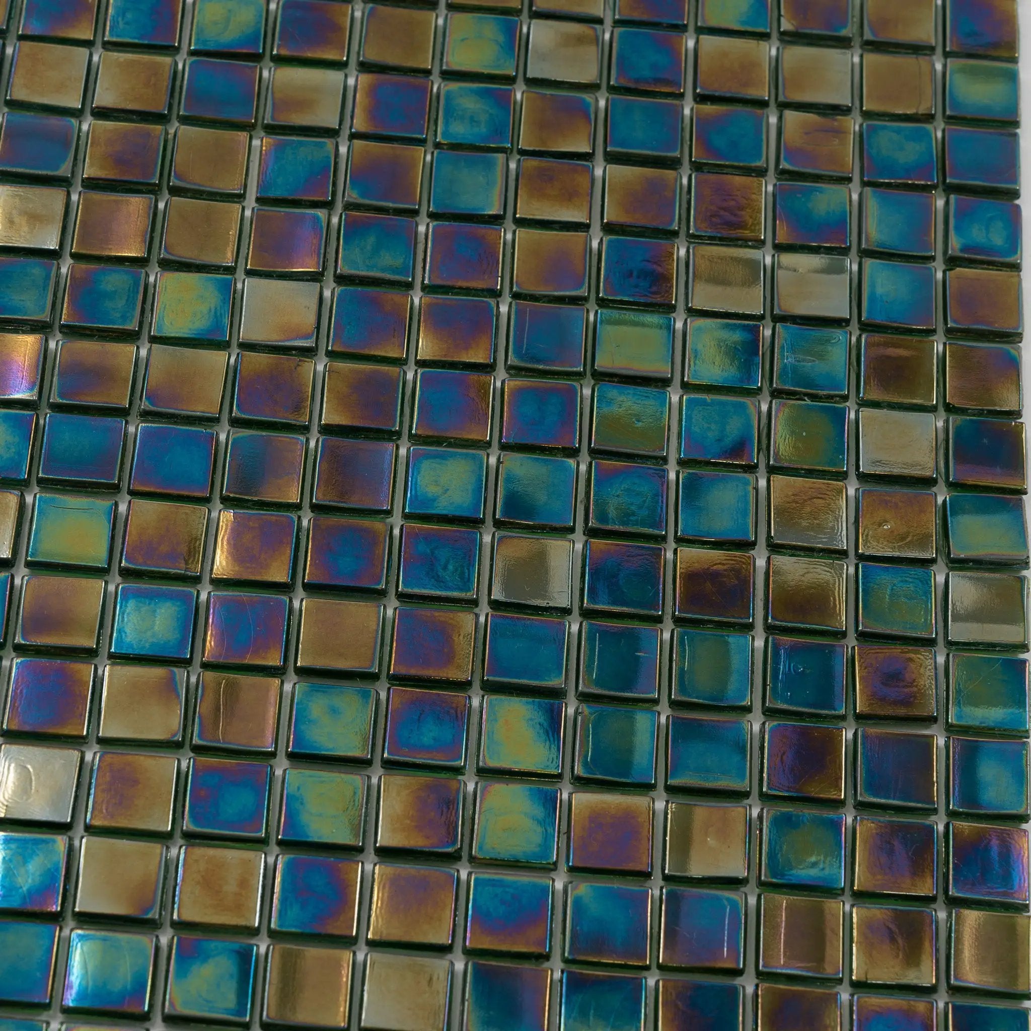 Rainbow Green 12x12 Glossy Uniform Square Glass Mosaic Tile (20 pack, 18.69 sq ft/case) by Apollo Tile
