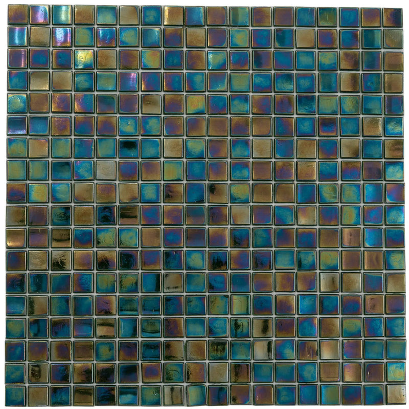 Rainbow Green 12x12 Glossy Uniform Square Glass Mosaic Tile (20 pack, 18.69 sq ft/case) by Apollo Tile