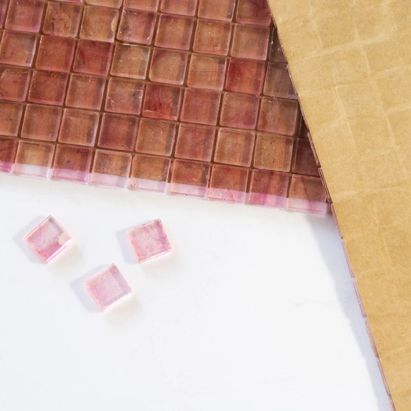 Foxy Pink 12x12 Glossy Uniform Square Glass Mosaic Tile (20 pack, 18.69 sq ft/case) by Apollo Tile