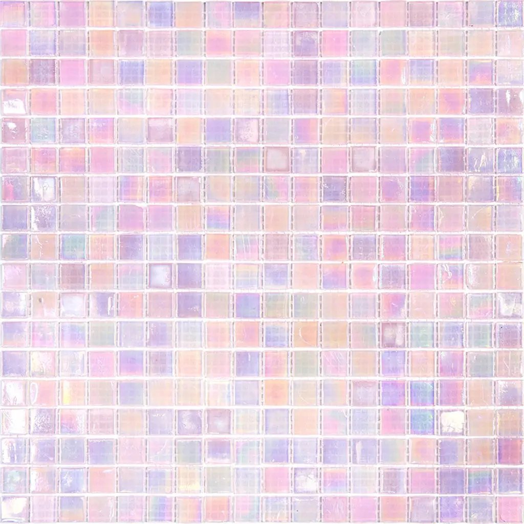 Pale Pink 12x12 Glossy Uniform Square Glass Mosaic Tile (20 pack, 18.69 sq ft/case) by Apollo Tile