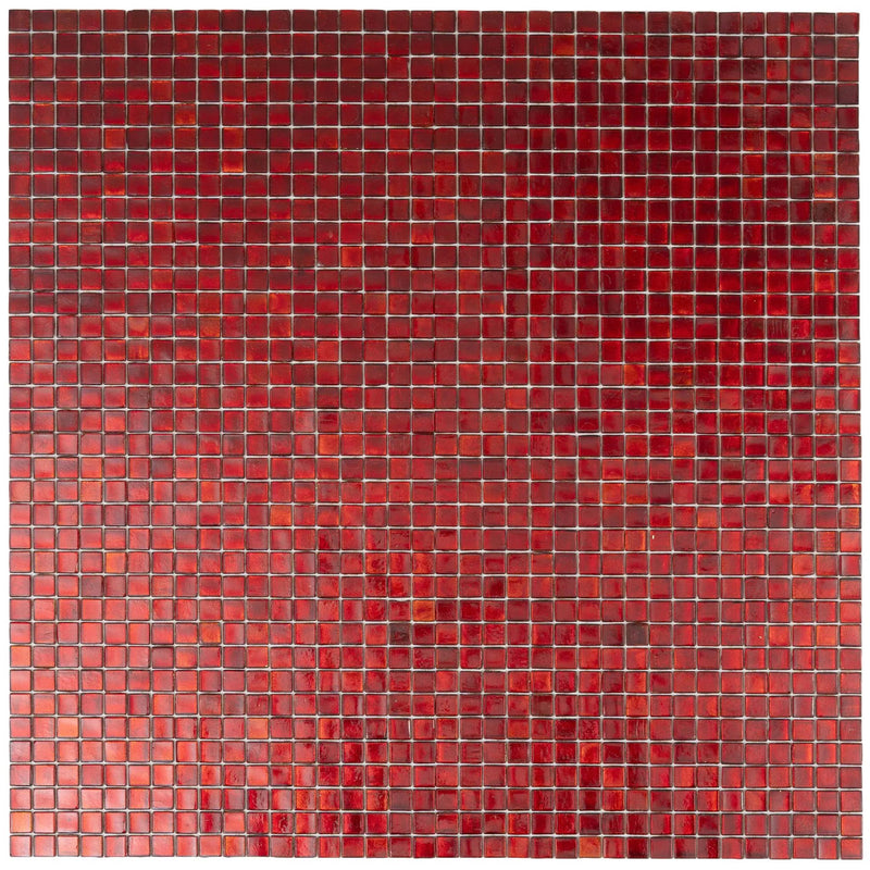 Ruby Red 12x12 Glossy Uniform Square Glass Mosaic Tile (20 pack, 18.69 sq ft/case) by Apollo Tile