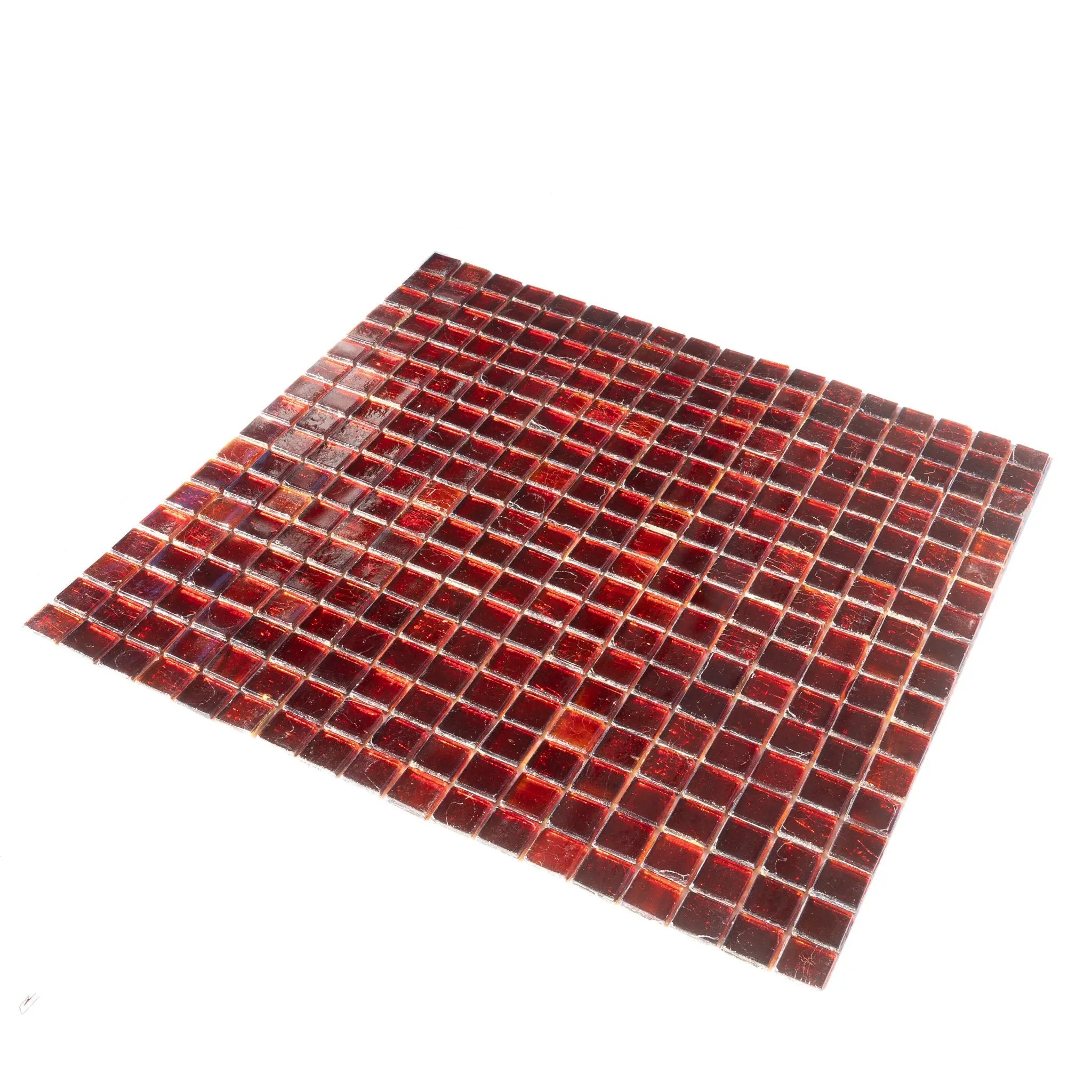 Ruby Red 12x12 Glossy Uniform Square Glass Mosaic Tile (20 pack, 18.69 sq ft/case) by Apollo Tile