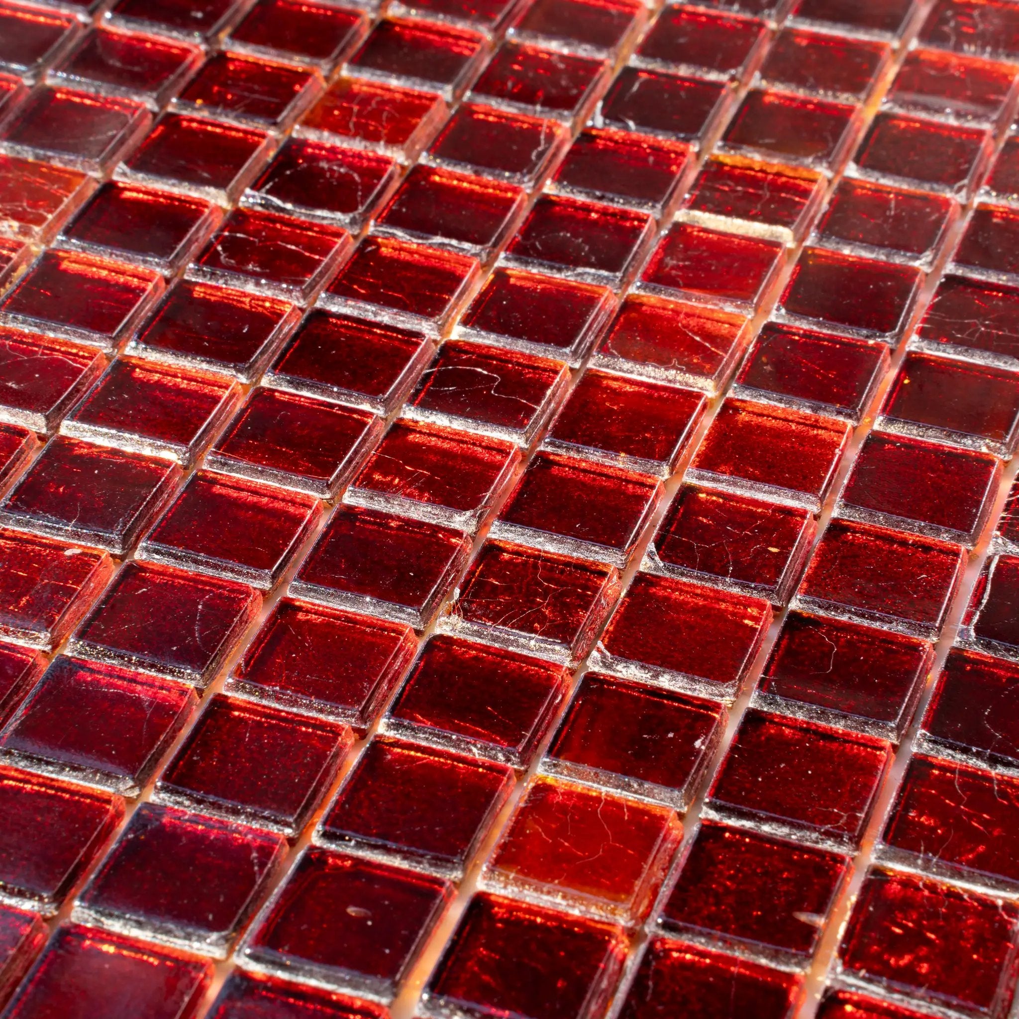 Ruby Red 12x12 Glossy Uniform Square Glass Mosaic Tile (20 pack, 18.69 sq ft/case) by Apollo Tile