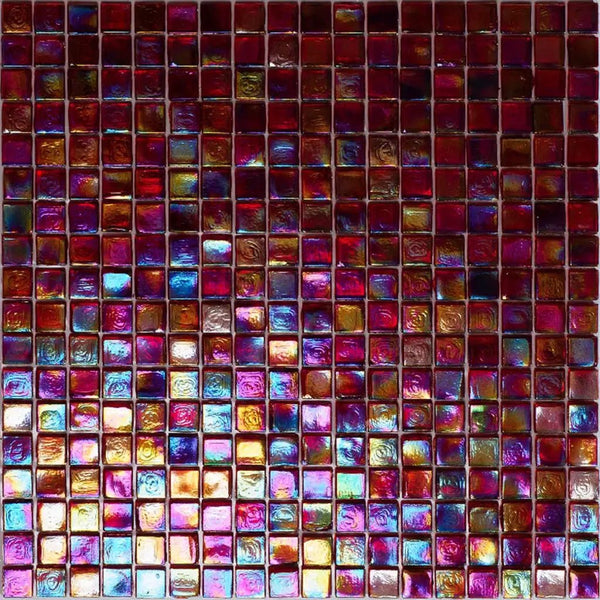 Merlot Red 12x12 Glossy Uniform Square Glass Mosaic Tile (20 pack, 18.69 sq ft/case)